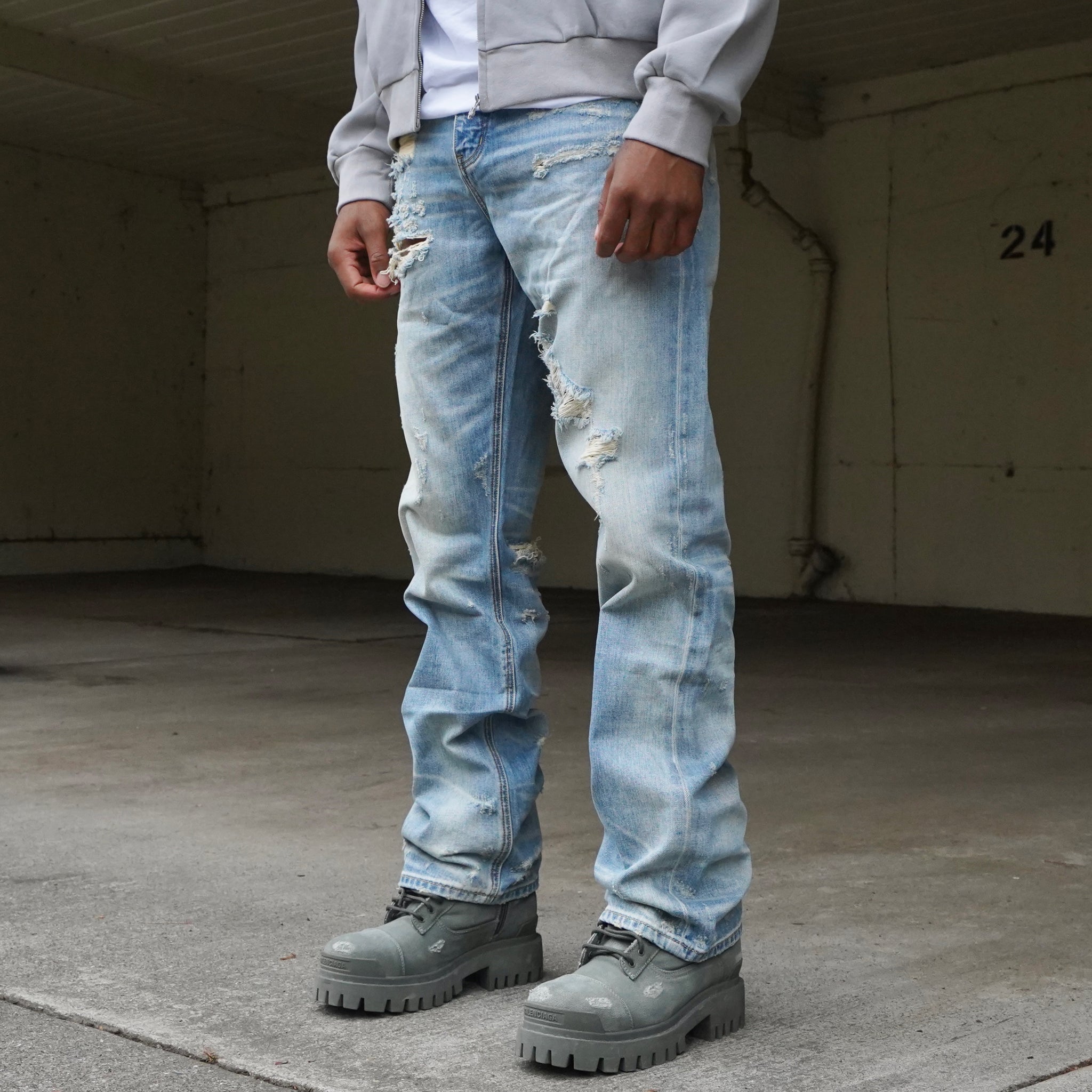 13oz Cobalt Washed Jeans