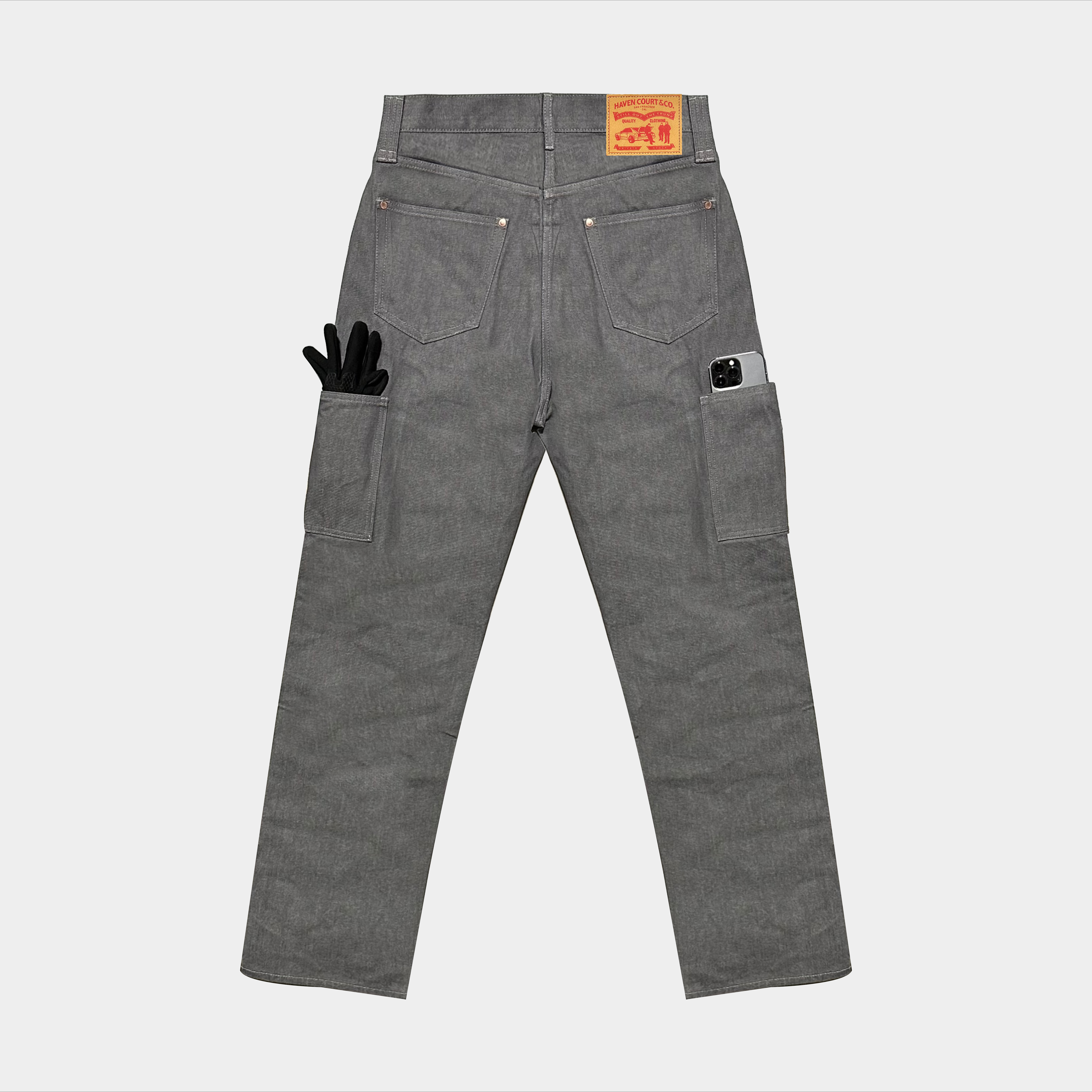 【EZKATON】24FW★ Gray Tin Damage Denim Pants Type 02 14.1oz Selvedge Denim Pant - Washed Indigo – Brain Dead