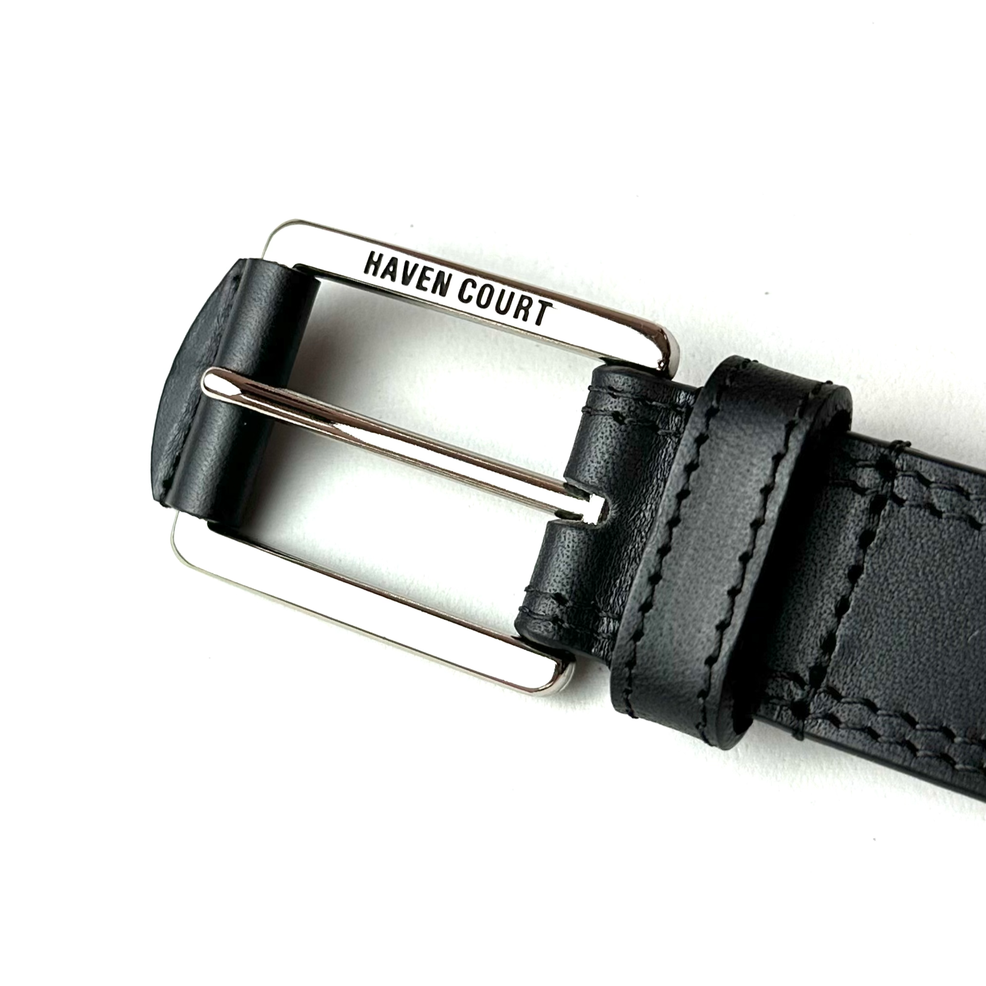 Debossed Leather Belt