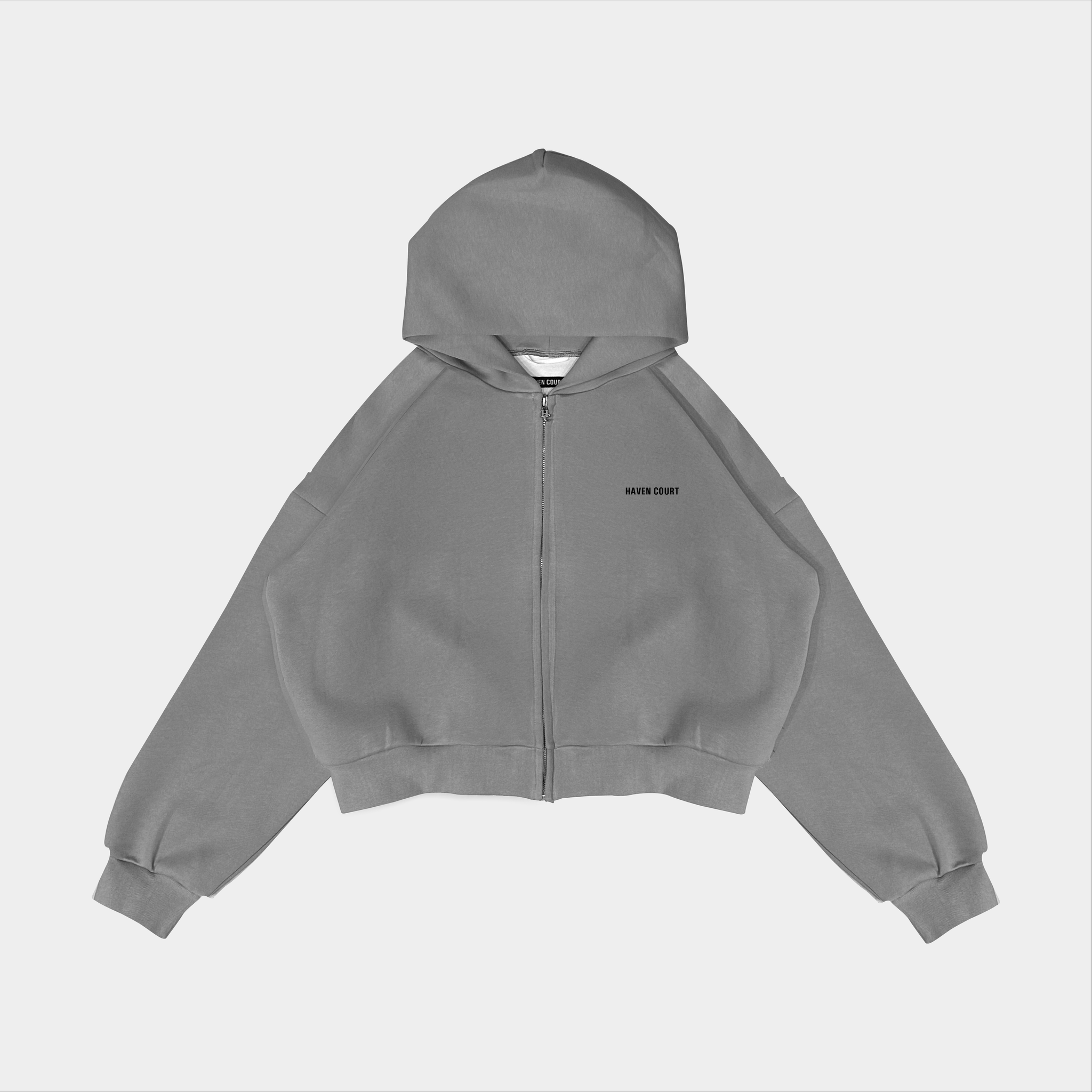 Zip Up V4 Bonded Hoodie (logo) by – HAVEN COURT Zip Up V4 Bonded Hoodie (logo) by – HAVEN COURT