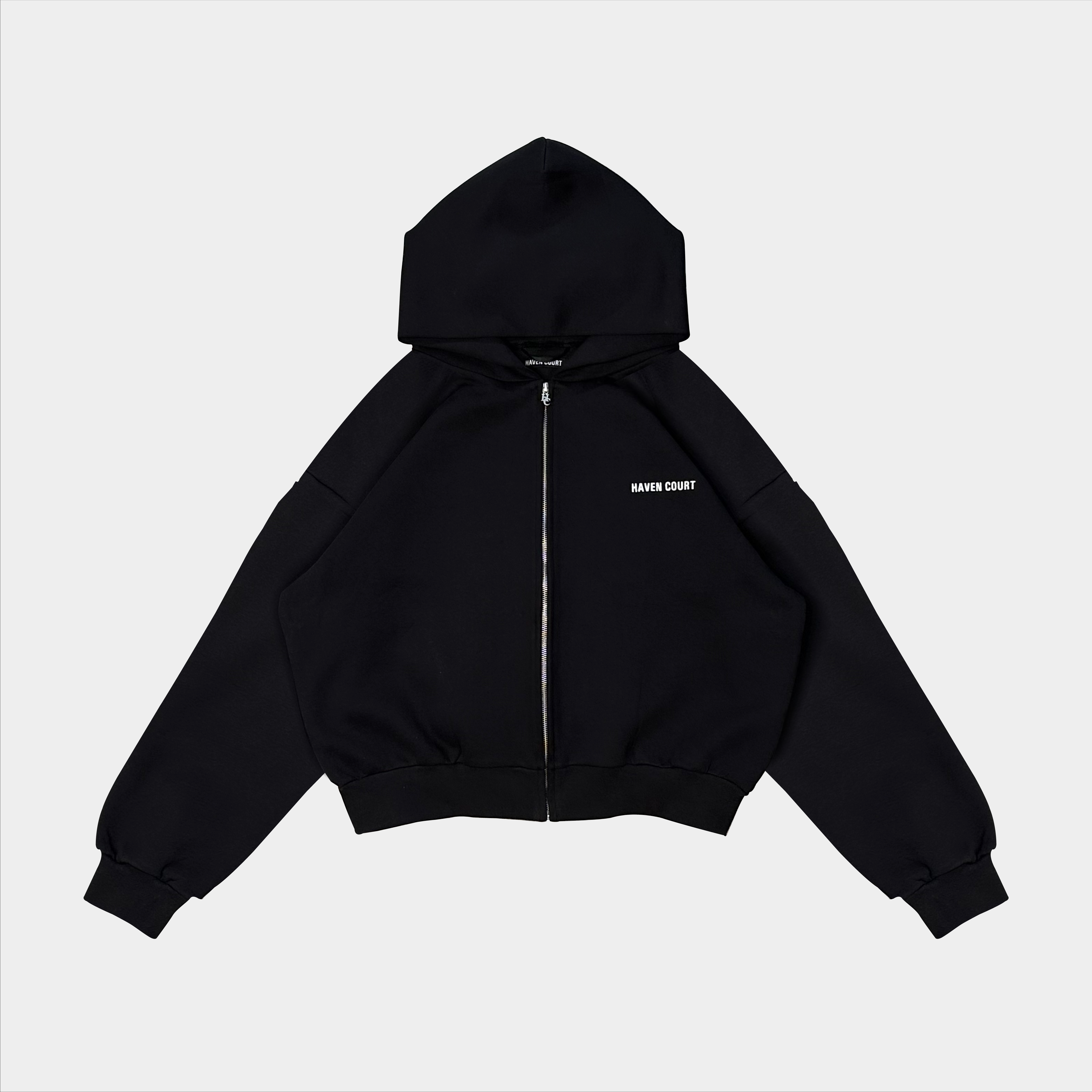 Zip Up V4 Bonded Hoodie (logo) by – HAVEN COURT