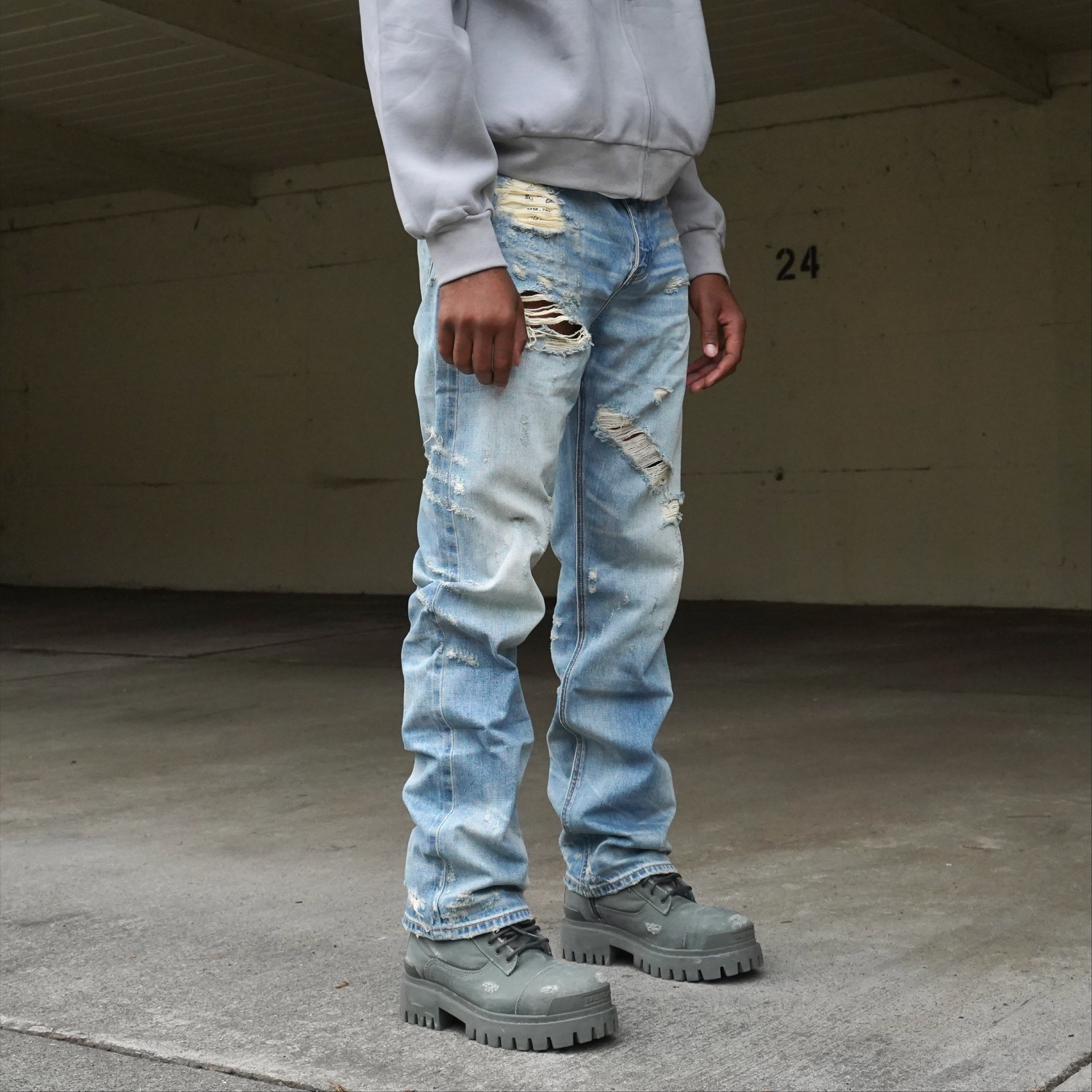 13oz Cobalt Washed Jeans