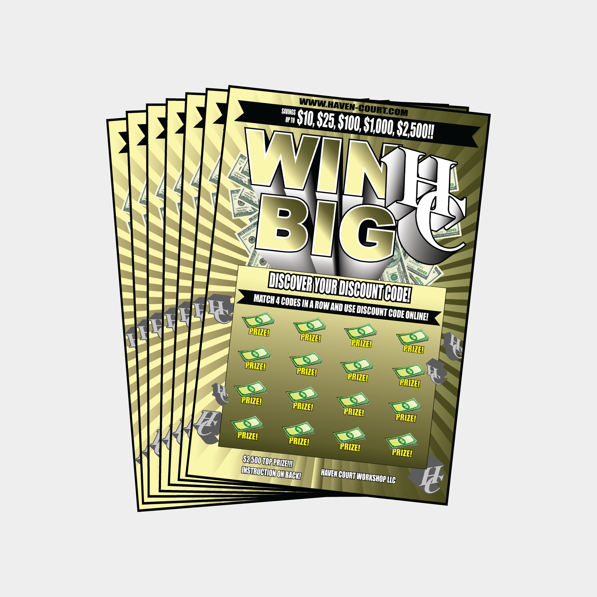 HC Scratcher Cards - (3 pack)