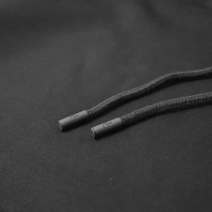 Black Boxy Fleece Hoodie V1