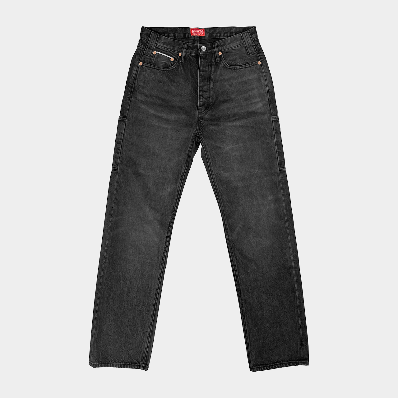 Quad Cargo Denim BLACK - 14.5oz (Vintage Wash)