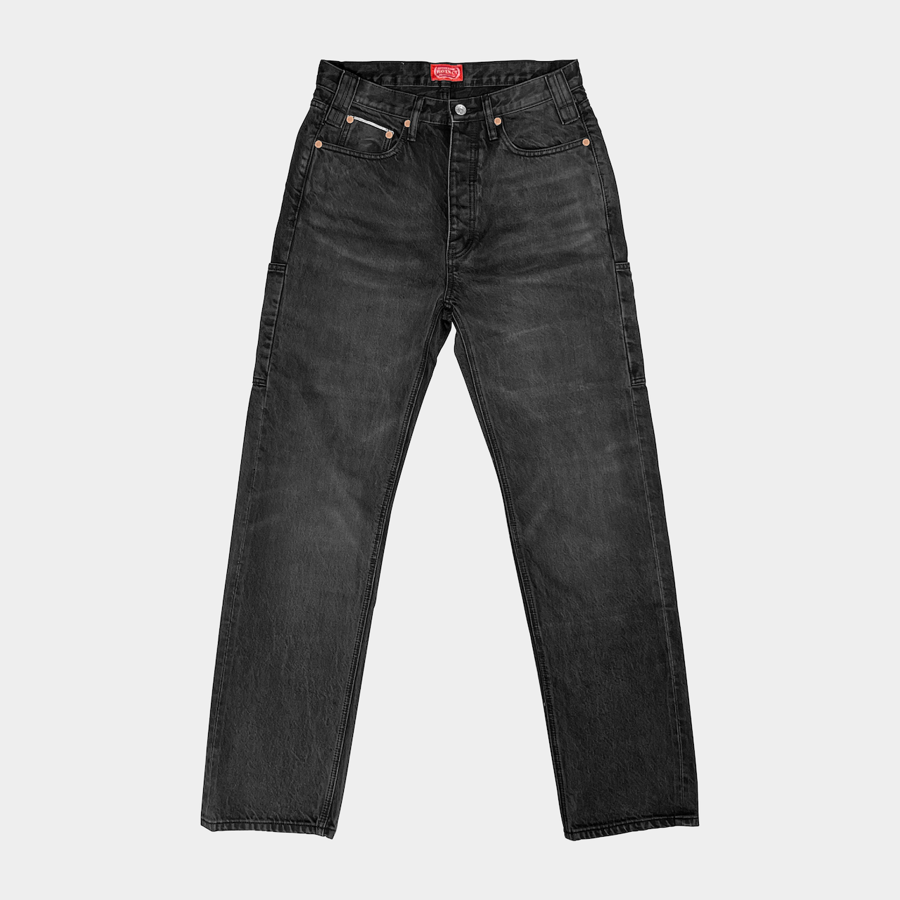 Quad Cargo Denim BLACK - 14.5oz (Vintage Wash) by